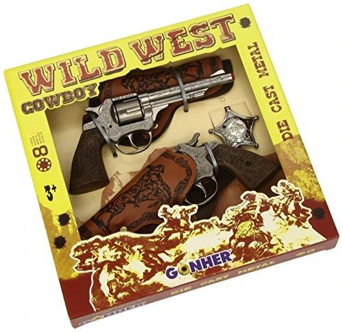 Pulio Gonher Guns GONHER rinkinys kaubojaus ginklų WILD-WEST, 158/0
