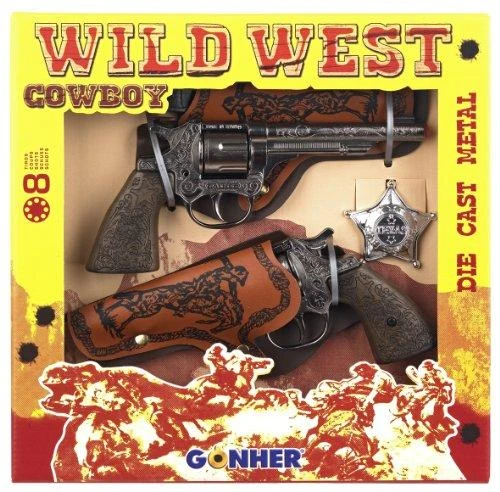 Pulio Gonher Guns GONHER rinkinys kaubojaus ginklų WILD-WEST, 158/0