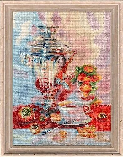 Beldizart (Nutrauktas) Kryželiu siuvinėjimo rinkinys "Arbatos vakarėlis" 38 × 28 cm S/SZH063
