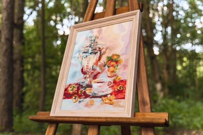 Beldizart (Nutrauktas) Kryželiu siuvinėjimo rinkinys "Arbatos vakarėlis" 38 × 28 cm S/SZH063