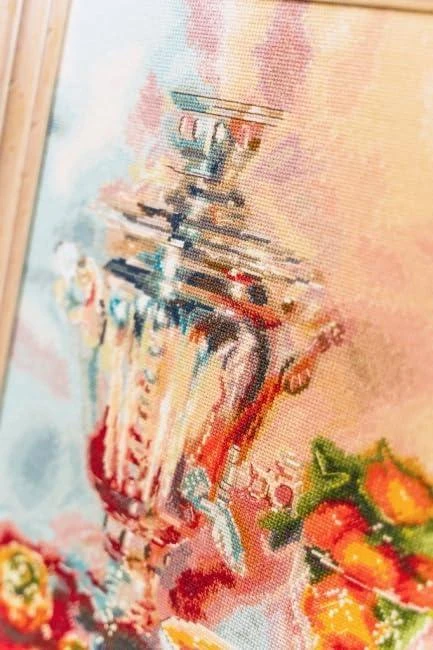 Beldizart (Nutrauktas) Kryželiu siuvinėjimo rinkinys "Arbatos vakarėlis" 38 × 28 cm S/SZH063