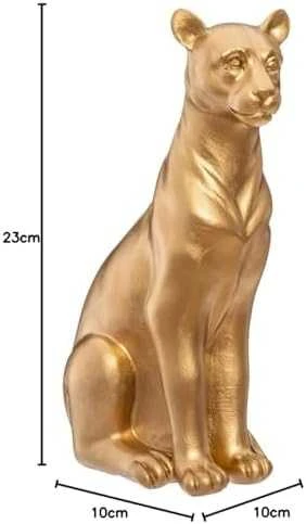 Atmosphera Złota figurka pantera, polyresin, aukštis 23 cm