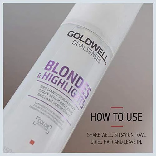 Blizgesio suteikiantis purškiklis Goldwell Blondes&Highlights Brilliance Serum Purškiklis 150ml