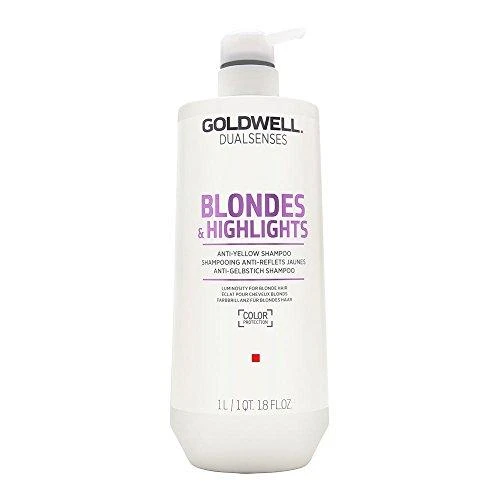 Šviesintų plaukų šampūnas Goldwell Blondes&amp;Highlights Anti-Geltona Šampūnas 1000ml