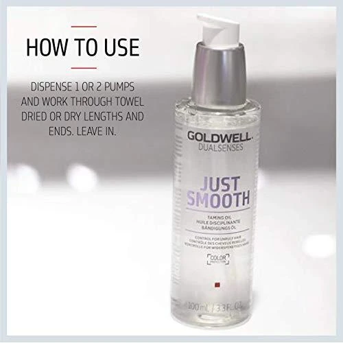 Goldwell Just Smooth aliejus su naudojimo instrukcija