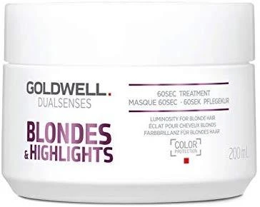 „Goldwell Dualsenses Blondes Highlights“ 60 sekundžių plaukų kaukė moterims, 200 ml