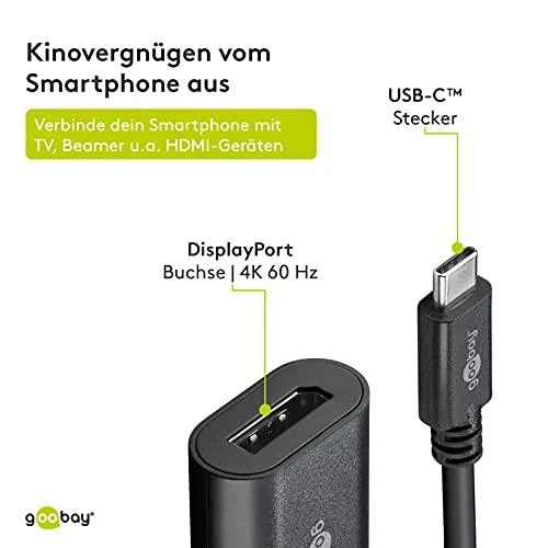 USB-C į DisplayPort 4K 2160p adapteris „Goobay“