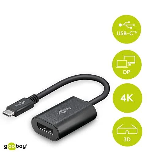 USB-C į DisplayPort 4K 2160p adapteris „Goobay“