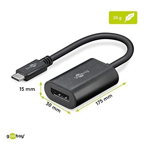USB-C į DisplayPort 4K 2160p adapteris „Goobay“