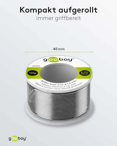 Goobay Litavimo skarda su fliusu 1,0 mm 100 g bešvinė
