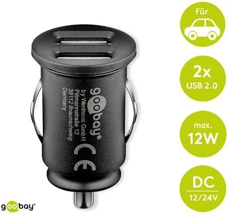 Goobay | Goodbay Dual USB car charger 2,1A | 5 V
