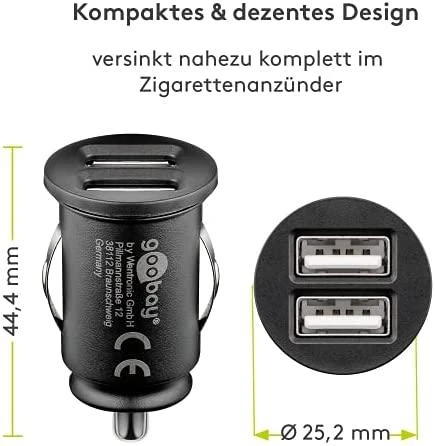 Goobay | Goodbay Dual USB car charger 2,1A | 5 V