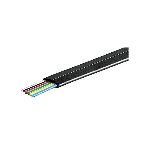 Wentronic Modulio kabelis, 6P, ritininis, 100 m DELTACO juodas / MD-15S
