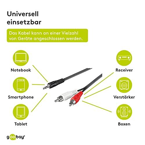 Wentronic TECHLY 504402 Techly Audio stereo laidas, lizdas 3,5 mm iki 2x RCA M/M 50 cm