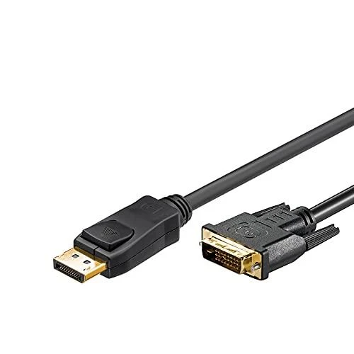 Goobay 51961 DisplayPort/DVI-D adapterio laidas 1.2, padengtas auksiniu sluoksniu, 2m | Goobay | DP į DVI-D
