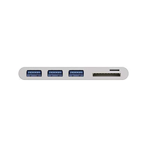 Goobay USB-C kelių prievadų adapteris prie 3x USB-A, kortelių skaitytuvas | 62097