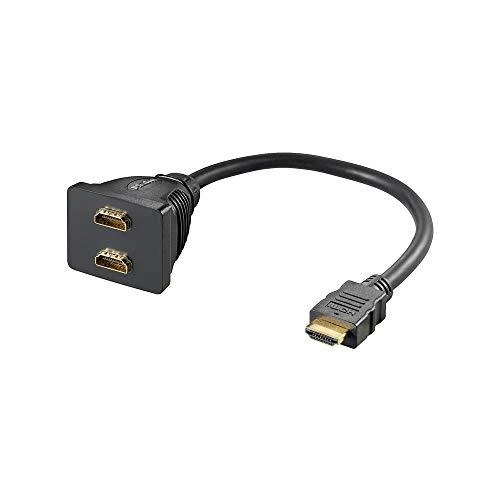 HDMI adapteris su dviem prievadais