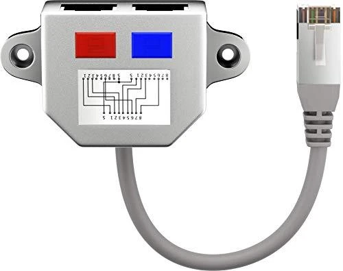 Goobay Apvalus T formos adapteris, RJ45 – 2xRJ45, CAT5 (68908)