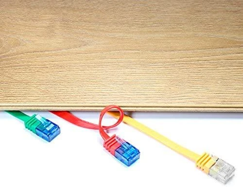 Goobay Patchcord, U/UTP, Cat6, plokščias, 7 m, baltas