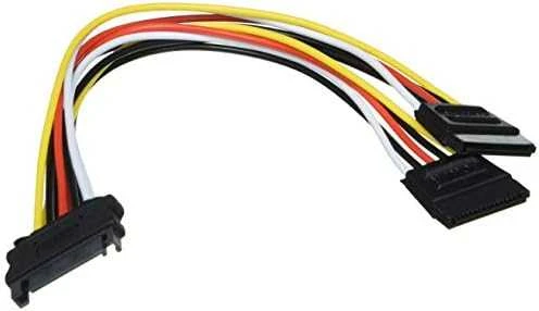 Goobay Maitinimo adapteris 15 kontaktų SATA maitinimui, 2 kietiesiems diskams, 10 cm DELTACO / SATA-15