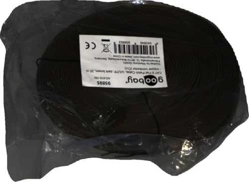 Goobay Kabelis LAN Patchcord CAT 6 U/UTP FLAT c ore 20m