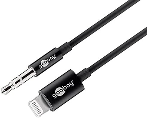 Goobay | 66805 Apple Lightning garso jungties laidas, (3,5 mm) | Apple Lightning vyriškas (8 kontaktų) | 3,5 mm moteriškas (3 kontaktų, stereofoninis)