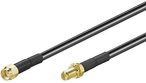 Goobay Antenos kabelis DELTACO RP-SMA - RP-SMA, 2m, juodas / SMA-FM200