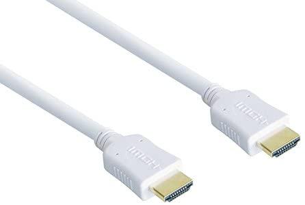 Good Connections Geros jungtys High Speed HDMI Kabelis 3m mit Ethernet auksinis Stecker balta