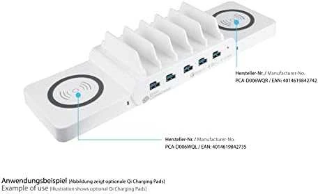 Good Connections Geros jungtys Geros jungtys USB-Desktop-Schnellladestation 110W 10-Port (5x USB-C 5x USB-A)