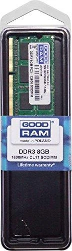 Nešiojamo kompiuterio atmintis SODIMM DDR3 8GB PC3-12800 GOODRAM