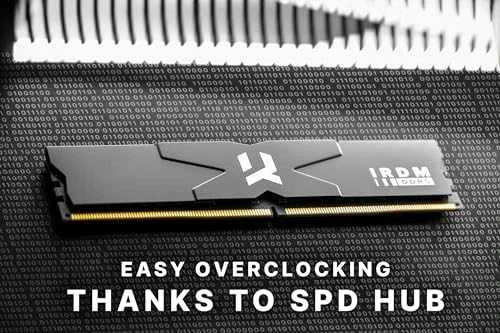 GOODRAM IR-6000D564L30/64GDC DDR5 64GB 6000MHz 30-36-36-76 DUAL CHANNEL KIT IRDM Juodas V Sidabrinis