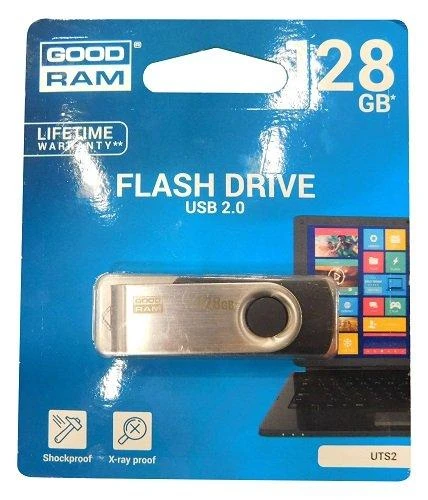 GOODRAM UTS2-1280K0R11 GOODRAM atmintis USB UTS2 128GB USB 2.0 Juodas
