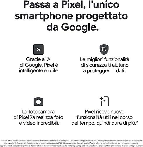 Išmanusis telefonas Google Pixel 7a, 8+128GB, 6.1" OLED, 1080x2400, pilkos spalvos (Charcoal)