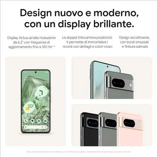 Telefonas Google Pixel 8 5G 256GB DS (Rose)