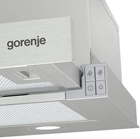 Gartraukis Gorenje | Hood | BHP623E8X | Telescopic | Energy efficiency class B | Plotis 60 cm | 610 m³/h | Mechanical control | LED | Nerūdijantis plienas