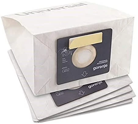 Gorenje dulkių siurblių maišeliai GB2PBU Maišelių skaičius 5 vnt., Filtrų skaičius 1 Kempininis filtras vnt., Universalus dulkių maišelis, Baltas