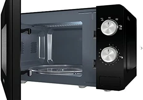 Mikrobangų krosnelė Gorenje | Microwave orkaitė | MO20E1B | Free standing | 20 L | 800 W | Juodas