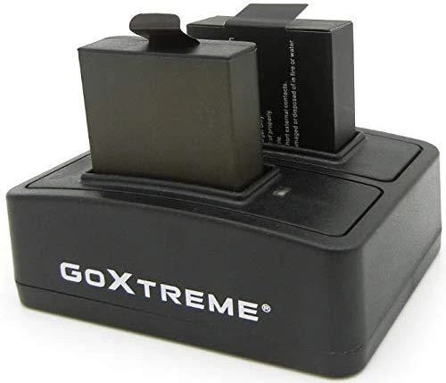 GoXtreme dvigubas akumuliatorių įkroviklis