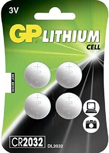GP Baterija GP sagos elementas ličio CR2032, 3V, 4 lizdinė plokštelė