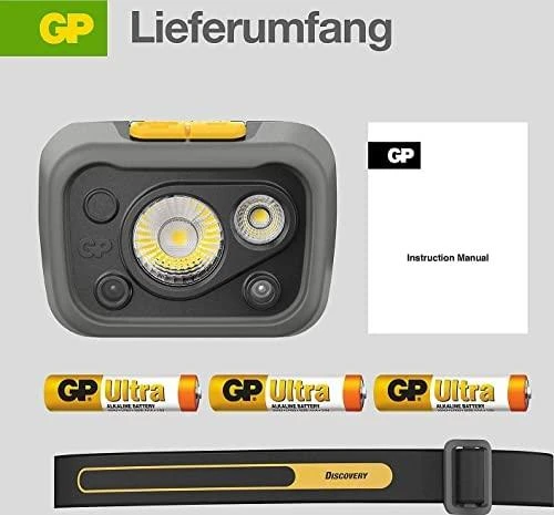 GP Baterija GP priekinis žibintas 375 liumenų CHW54 3X AAA