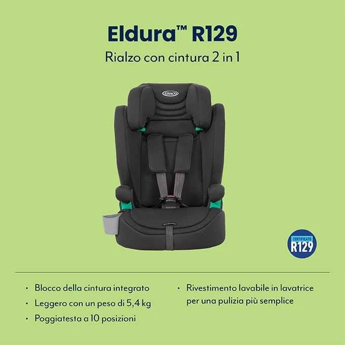 GRACO FOTELIK ELDURA R129 MIDNIGHT