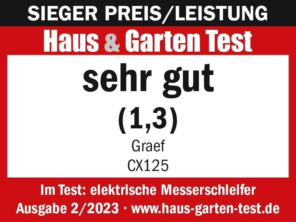 Graef Peilių galąstuvas Guzzanti CX 125