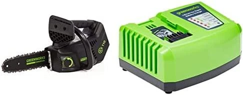 Greenworks grandininis pjūklas GD40TCS 10″ 40V, be akumuliatoriaus ir kroviklio