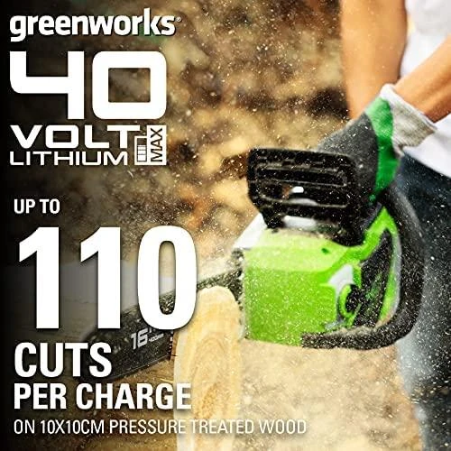 Greenworks Grandininis pjūklas GD40CS18, 40 cm 20 m/s, 40V, be akumuliatoriaus ir kroviklio