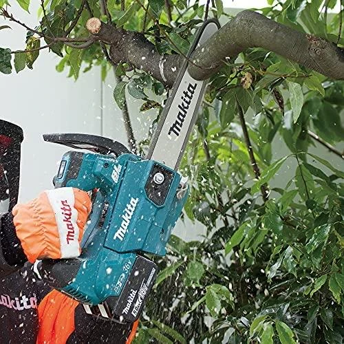 Makita DUC306Z Akumuliatorinis grandininis pjūklas, 2 x 18 V, BL variklis 300 mm, 20 m/s. (VIRŠUTINĖ RANKENA) be akumuliatorinio ir krovinio