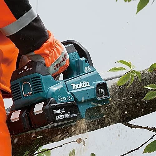 Makita DUC306Z Akumuliatorinis grandininis pjūklas, 2 x 18 V, BL variklis 300 mm, 20 m/s. (VIRŠUTINĖ RANKENA) be akumuliatorinio ir krovinio