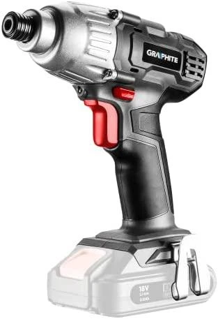 Graphite Grafito Rinkinys Energy +: 18 V atsuktuvas, 2,0 Ah akumuliatorius, kroviklis, elektrinių įrankių krepšys, antgaliai