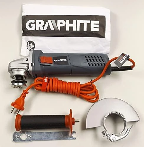 Elektrinis kampinis šlifuoklis GRAPHITE 900W, 125mm. 59G087