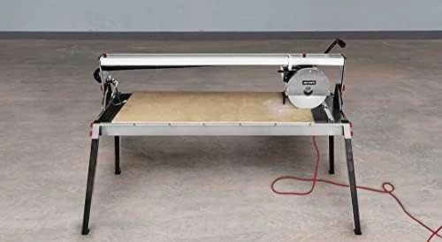 Przecinarka Plytelių pjaustyklė 1500 W, 250 x 25 mm, stalo dydis 1230 x 460 mm, pjovimo diapazonas 1200 mm