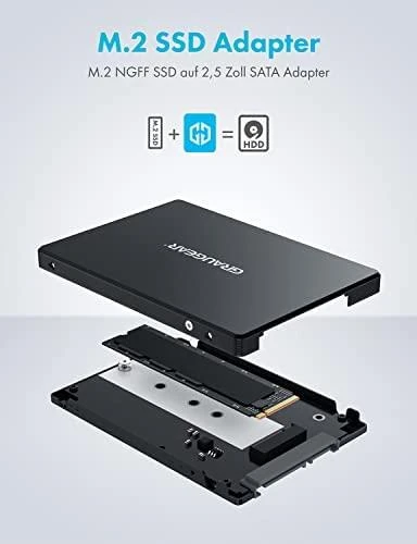 Graugear GRAUGEAR Konverter M.2 NGFF SSD zu 2,5'' SATA retail